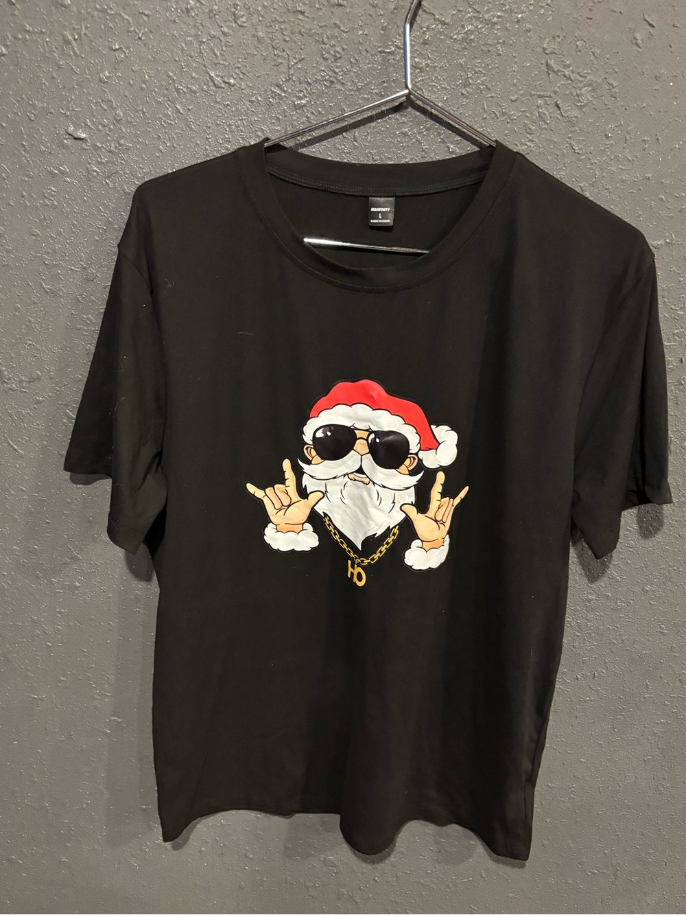 MANFINITY Black Santa Tee